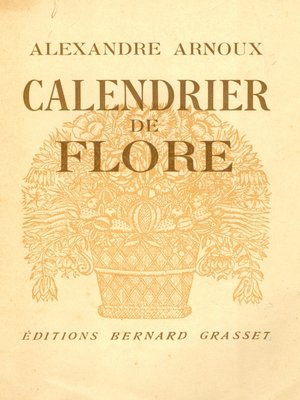 cover image of Calendrier de Flore